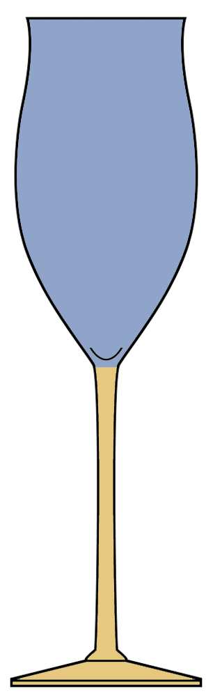 Lido Slate Blue Amber Water Goblet by Mikasa-1