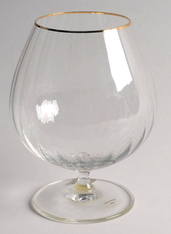 Lyric (Newer, Gold Trim) Brandy Glass by Mikasa-1