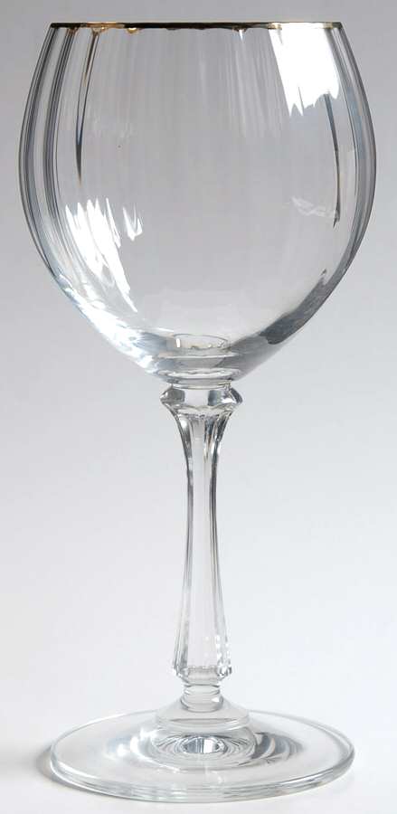 Lyric (Newer, Gold Trim) Water Goblet by Mikasa-1