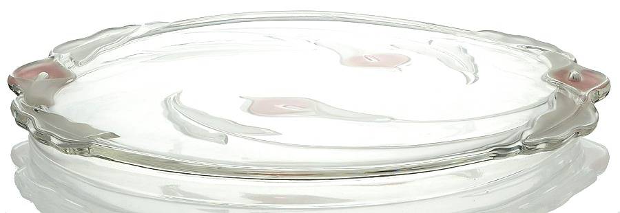 Mayfair (Pink Frosted Accents) Footed Cake Plate by Mikasa-1