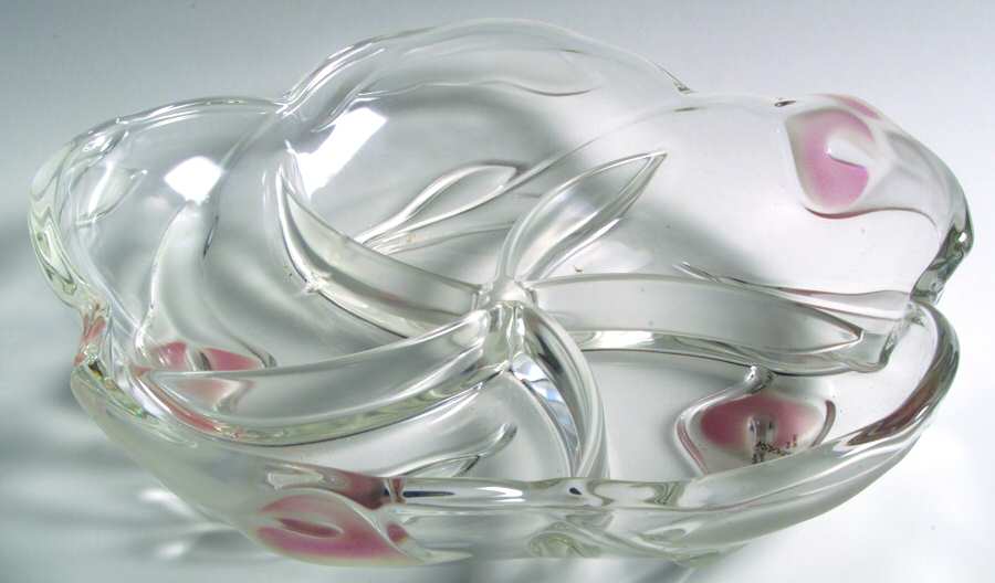 Mayfair (Pink Frosted Accents) 11" Pansy/Flower Shape 5 Part Relish by Mikasa-1