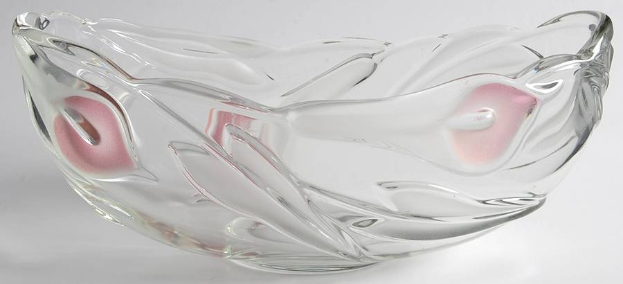 Mayfair (Pink Frosted Accents) Oval Vegetable Bowl by Mikasa-1