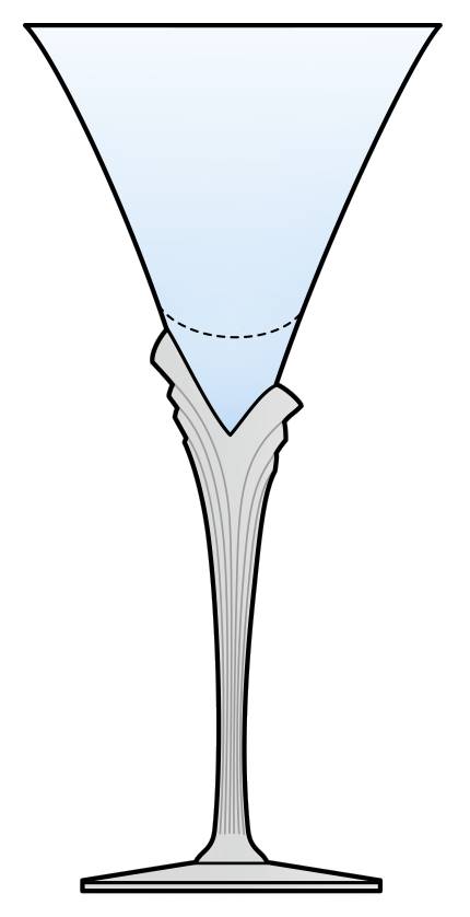 Palladium Blue Water Goblet by Mikasa-1