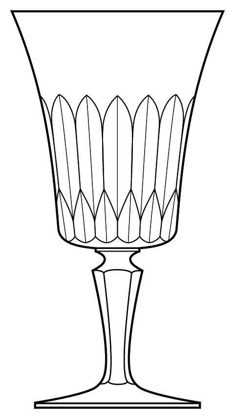 Paris Clear Water Goblet by Mikasa-1
