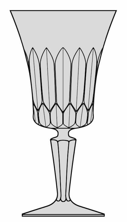 Paris Rose Water Goblet by Mikasa-1