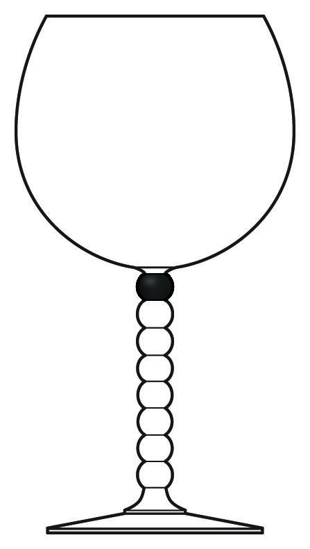 Pearl Ebony Water Goblet by Mikasa-1