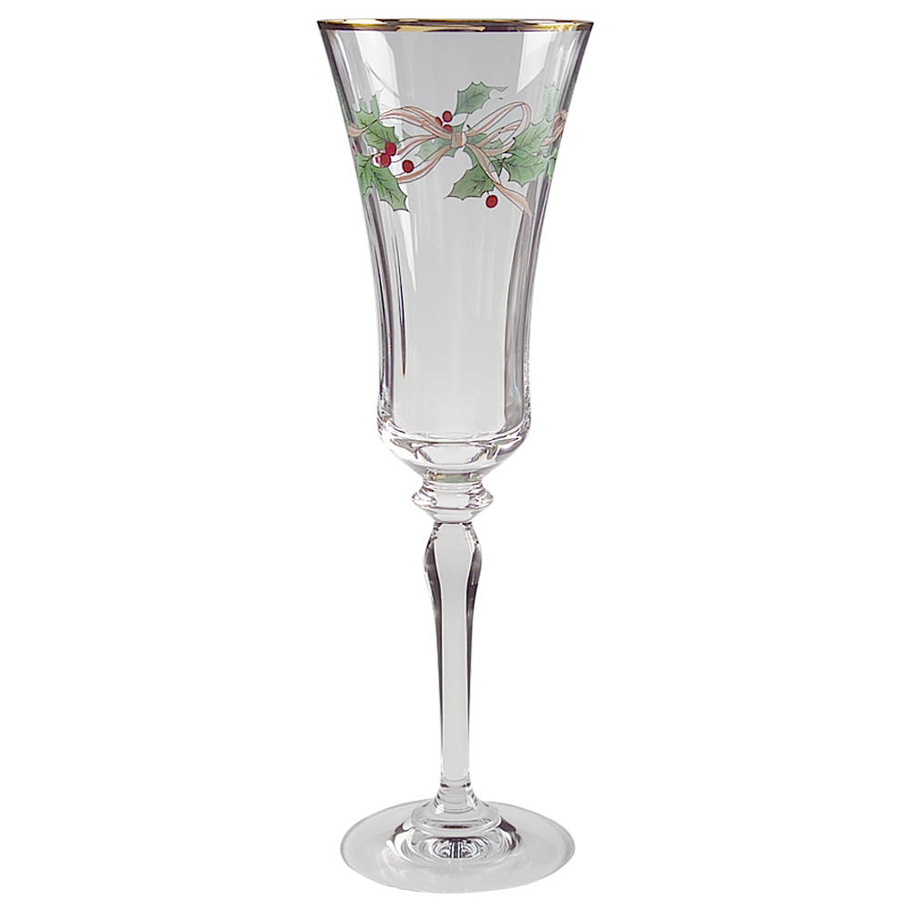 Ribbon Holly Fluted Champagne by Mikasa-1