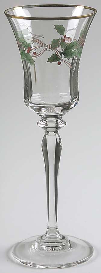 Ribbon Holly Wine Glass by Mikasa-1