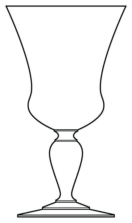Rosette Water Goblet by Mikasa-1