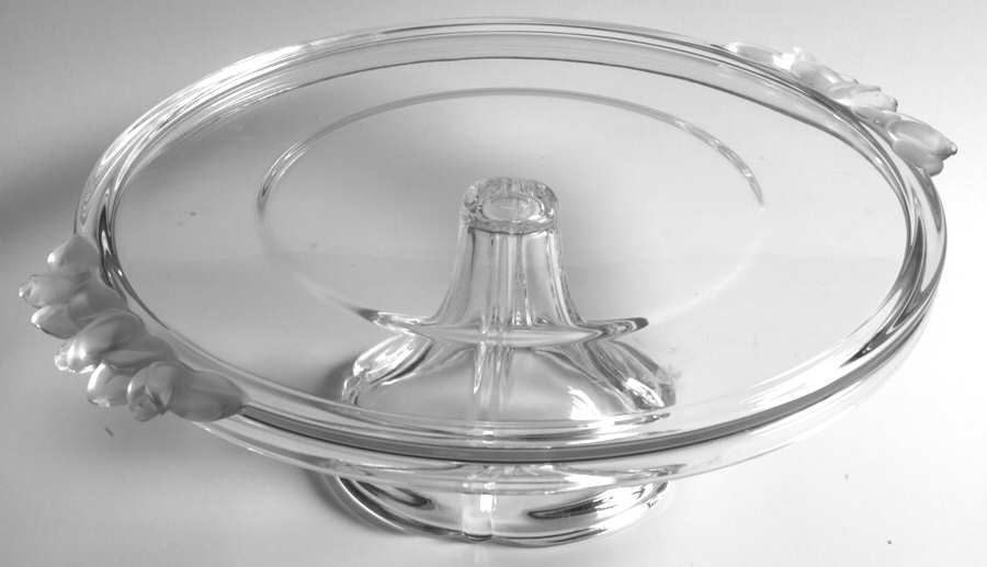 Satin Rose Footed Cake Plate by Mikasa-1