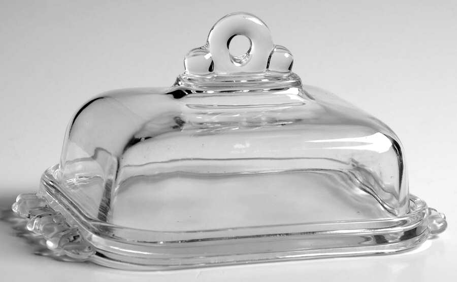 Satin Rose Rectangular Covered Butter by Mikasa-1