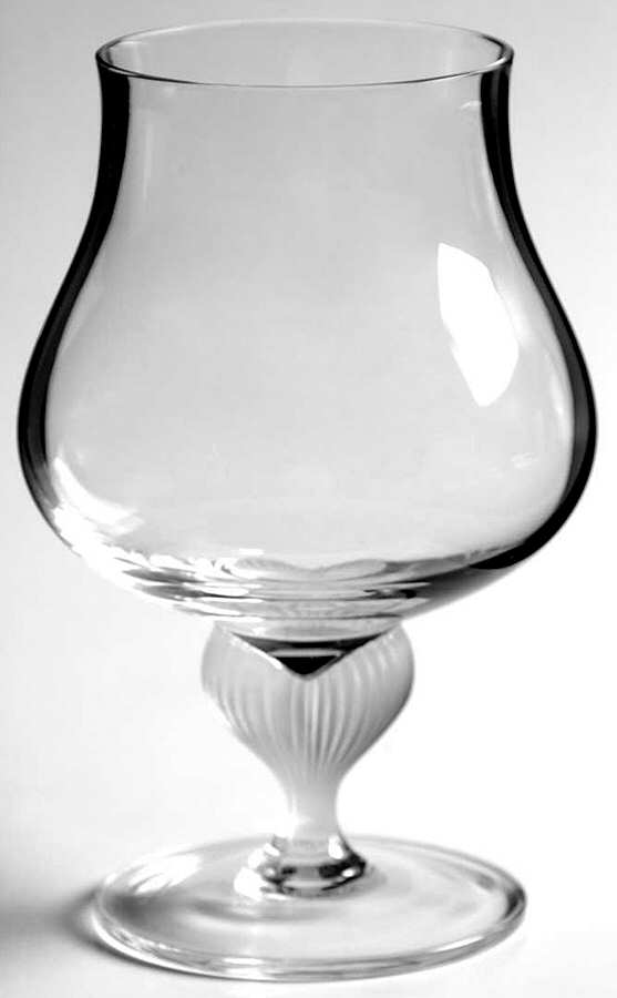 Sea Mist Clear Frost Stem Brandy Glass by Mikasa-1