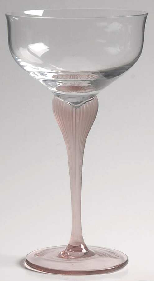 Sea Mist Amethyst Frosted Stem Champagne/Tall Sherbet by Mikasa-1