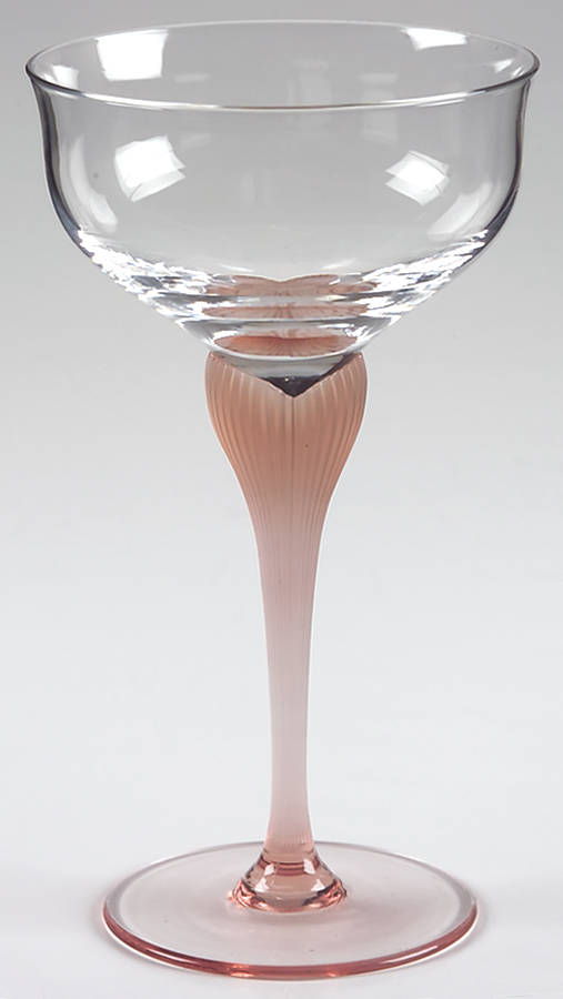 Sea Mist Coral Frosted Stem Champagne/Tall Sherbet by Mikasa-1