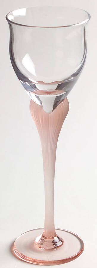 Sea Mist Coral Frosted Stem Cordial Glass by Mikasa-1