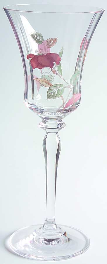 Silk Flowers Water Goblet by Mikasa-1
