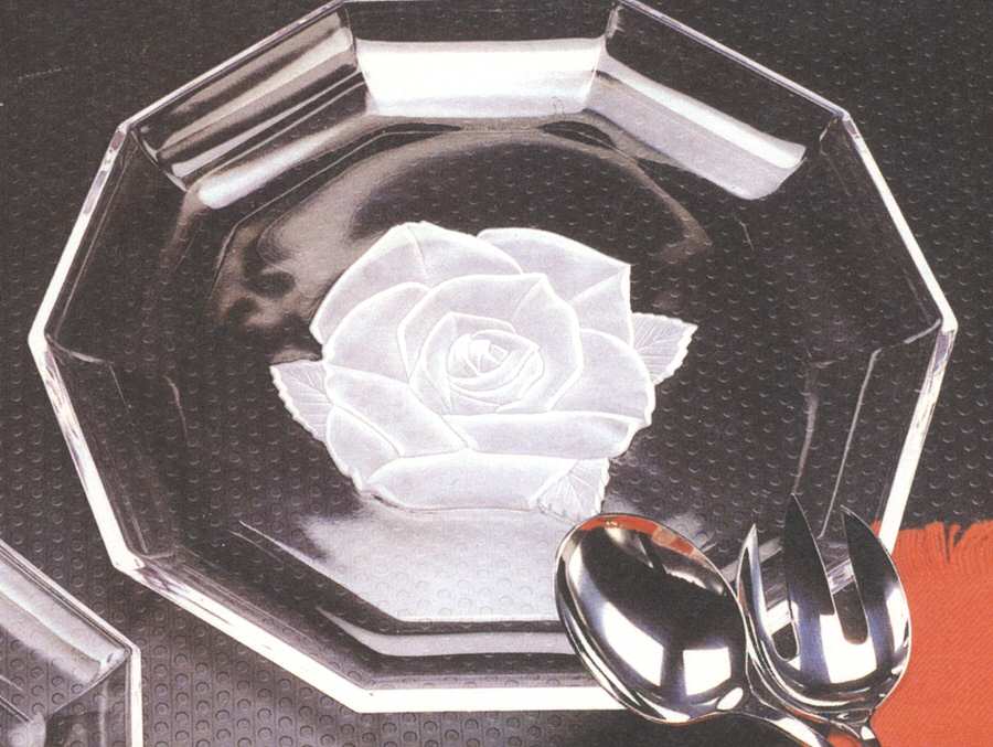 Silver Rose Dinner Plate by Mikasa-1