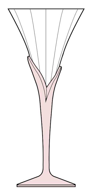 Skyline Pink Water Goblet by Mikasa-1