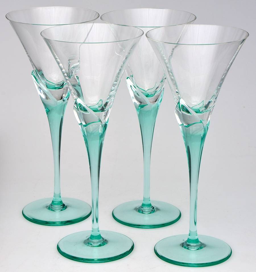 Skyline Turquoise Wine - Set of 4 by Mikasa-1