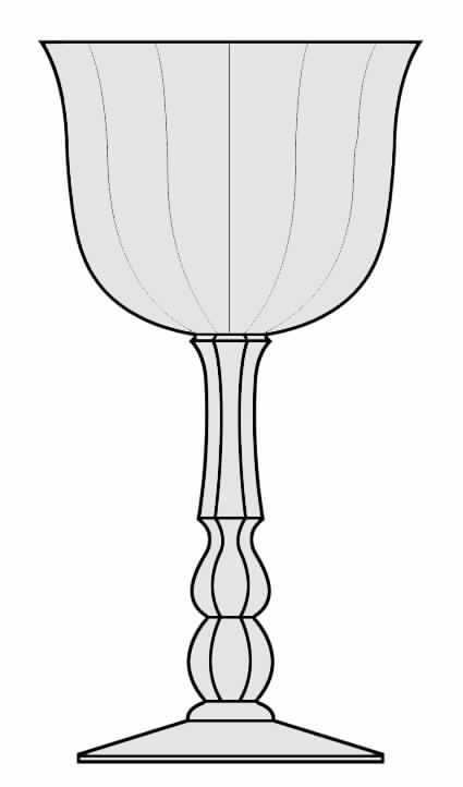 Terrace Coral Water Goblet by Mikasa-1