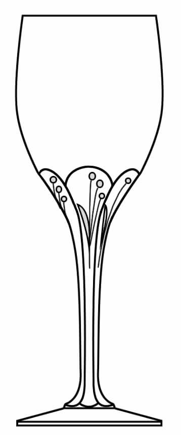 Tiger Lily Water Goblet by Mikasa-1