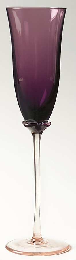 Tulip Amethyst Pink Fluted Champagne by Mikasa-1