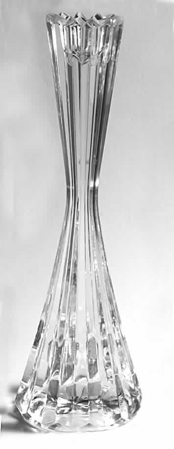 Viscount Clear Tall Single Light Candlestick by Mikasa-1