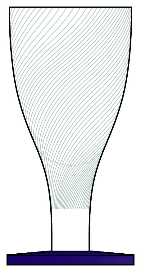 Waves Amethyst Water Goblet by Mikasa-1