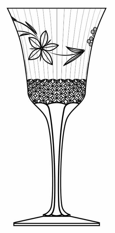 Wisteria Water Goblet by Mikasa-1