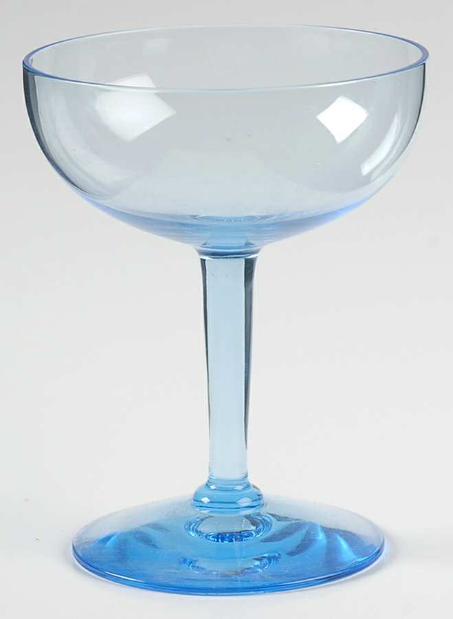 Plantation Blue (Light Blue) Champagne/Tall Sherbet by Moncrief's-1