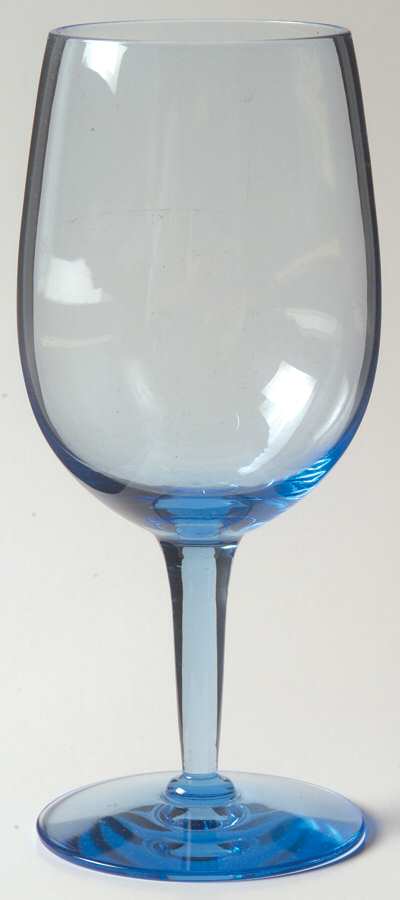 Plantation Blue (Light Blue) Water Goblet by Moncrief's-1