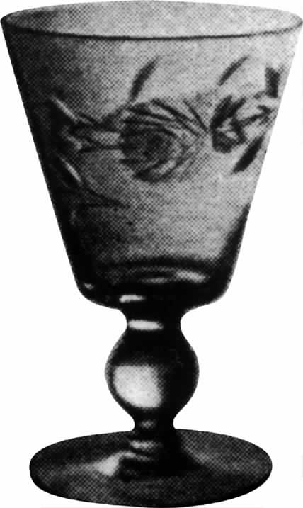 Rose Water Goblet by Monongahela-1