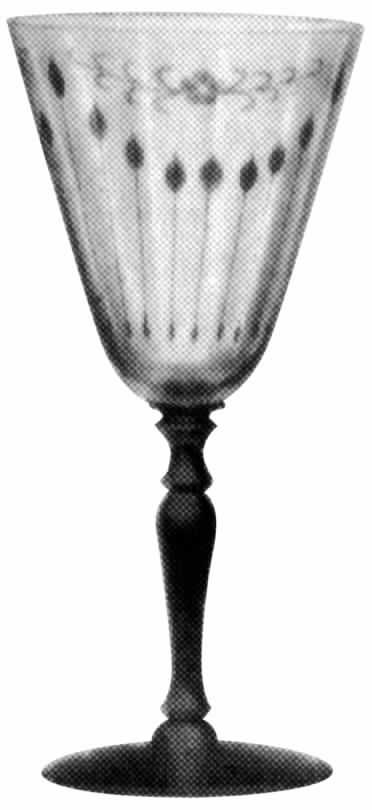 Maxwell Amber Water Goblet by Monongah-1