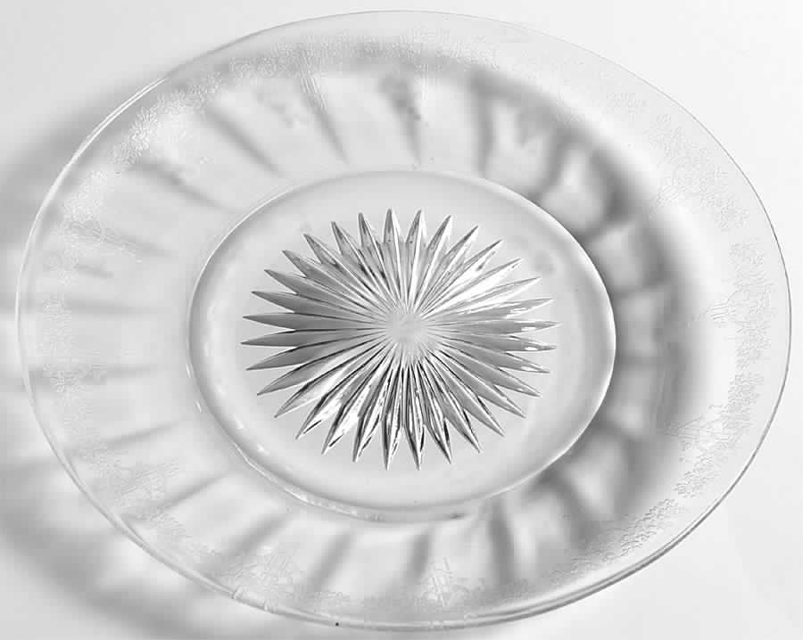Roseland Clear Bread & Butter Plate by Monongah-1