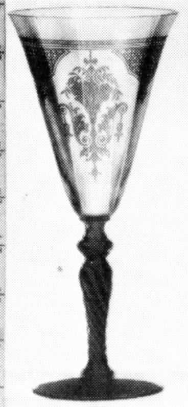 Vida Amber Water Goblet by Monongah-1