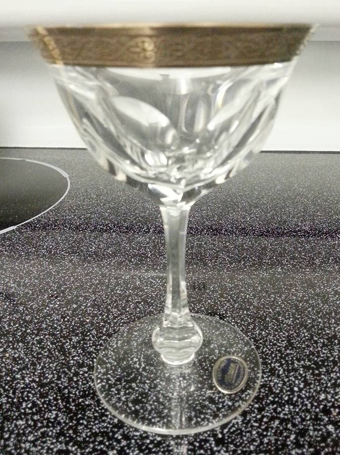 Lady Hamilton Gold Encrusted Band Liquor Cocktail by Moser-1