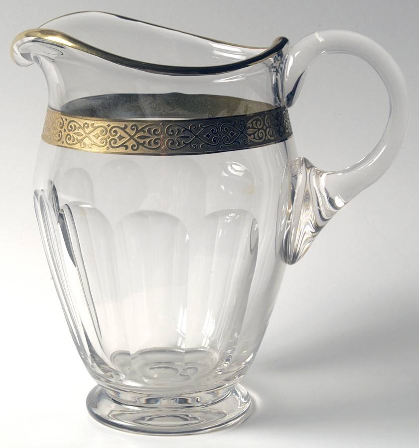 Lady Hamilton Gold Encrusted Band 48 Oz Pitcher by Moser-1