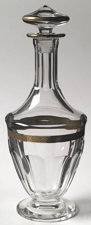 Lady Hamilton Gold Encrusted Band Decanter & Stopper by Moser-1