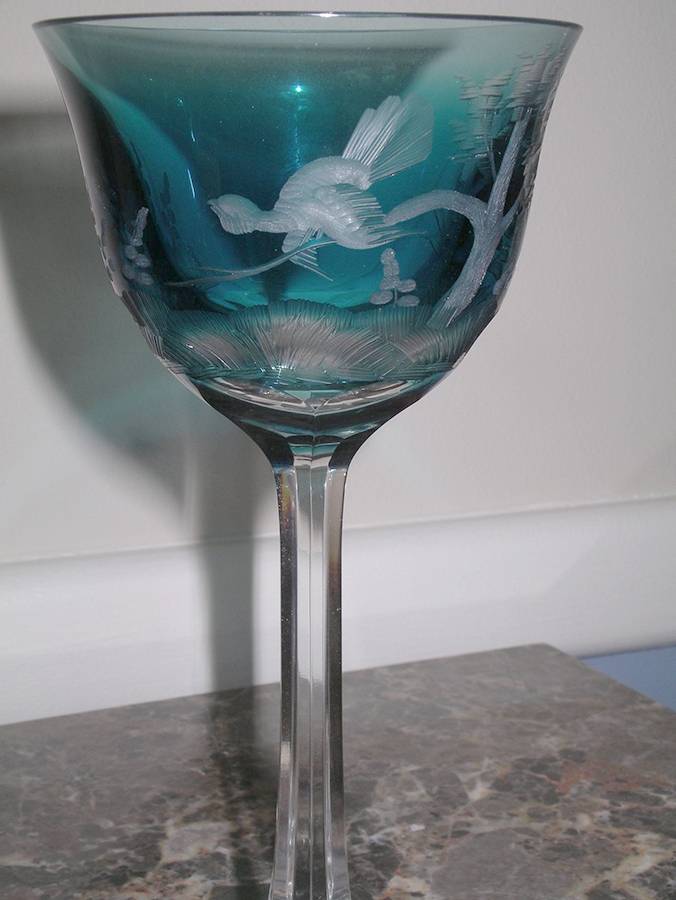 Lady Hamilton Turquoise Hock Wine by Moser-1