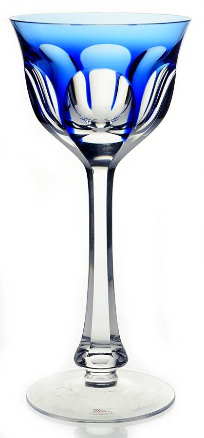 Lady Hamilton Cobalt Blue Hock Wine by Moser-1