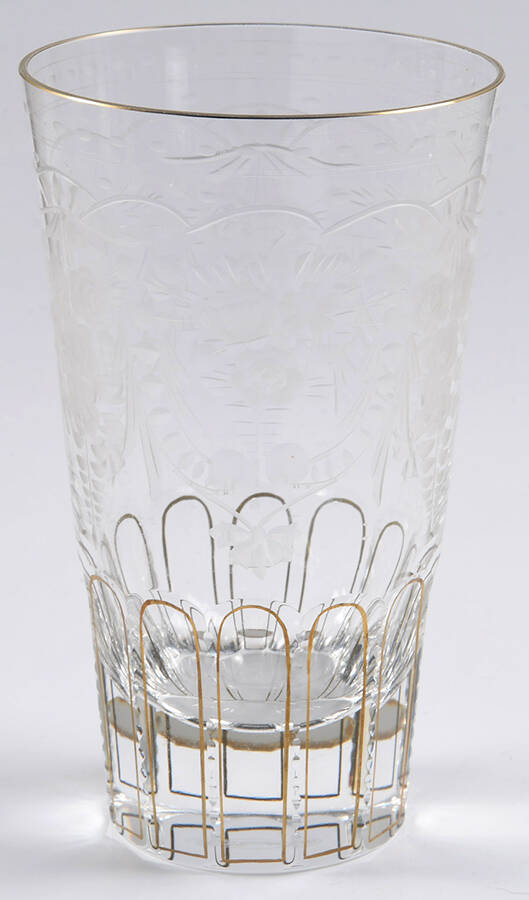 Maharani (Gold) Highball Glass by Moser-1