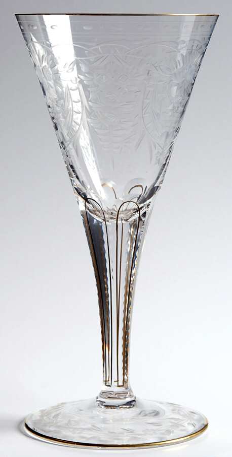 Maharani (Gold) Water Goblet by Moser-1