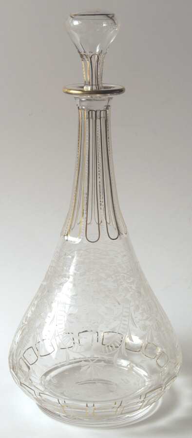 Maharani (Gold) Decanter & Stopper by Moser-1