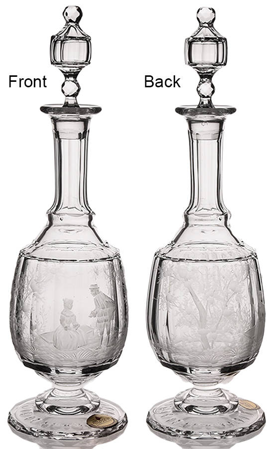 Maria Theresa (Etch) Decanter & Stopper by Moser-1