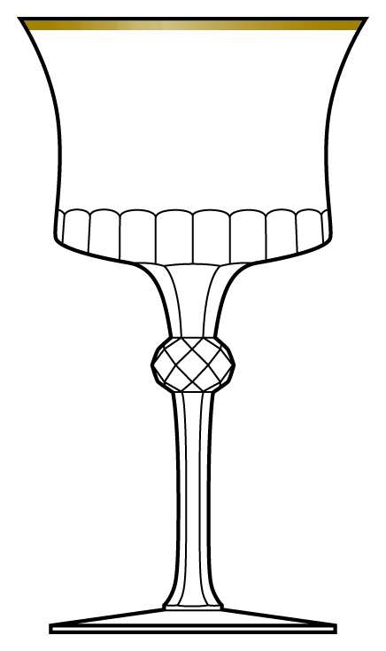 Napoleon Water Goblet by Moser-1