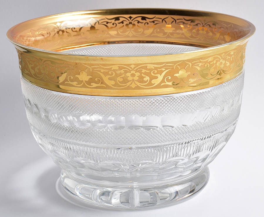 Splendid (Gold) 10" Round Bowl by Moser-1