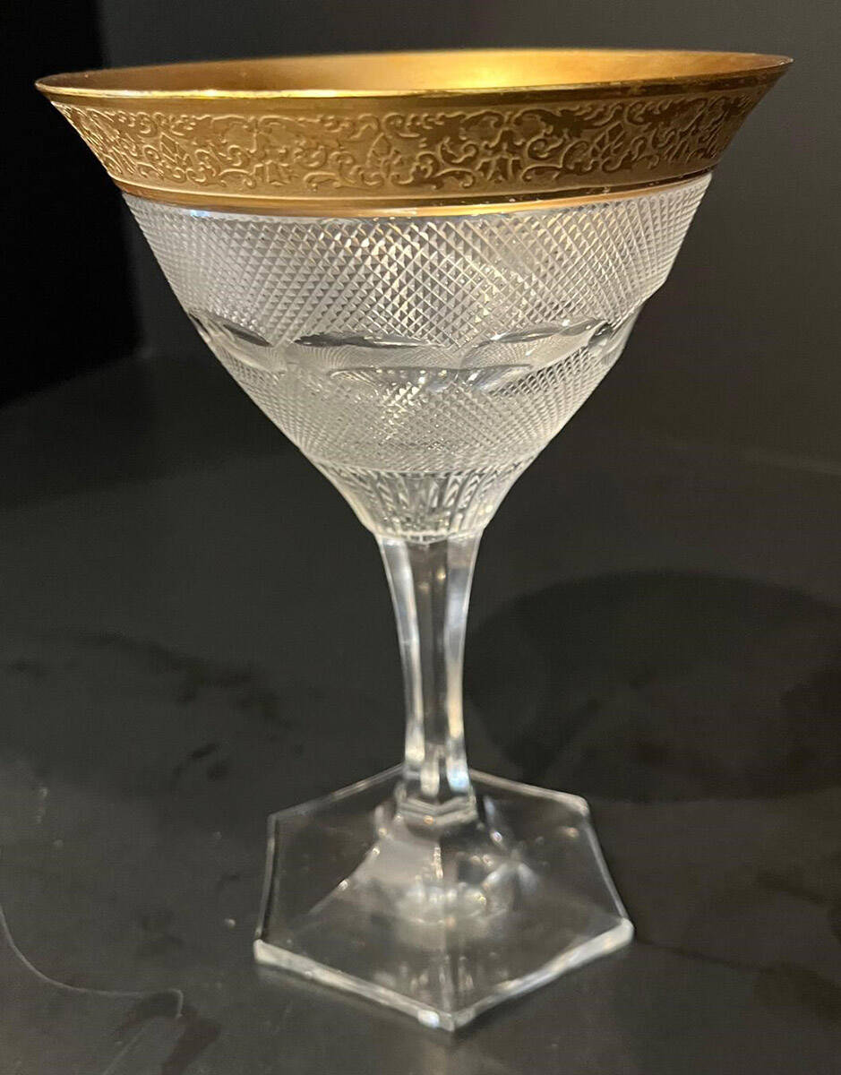 Splendid (Gold) Champagne/Tall Sherbet by Moser-1