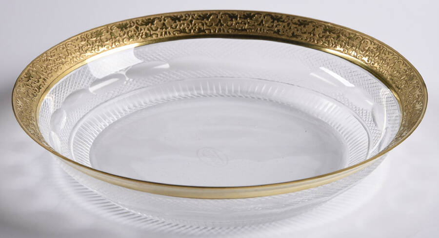 Splendid (Gold) 5" Small Fruit/Dessert Bowl by Moser-1
