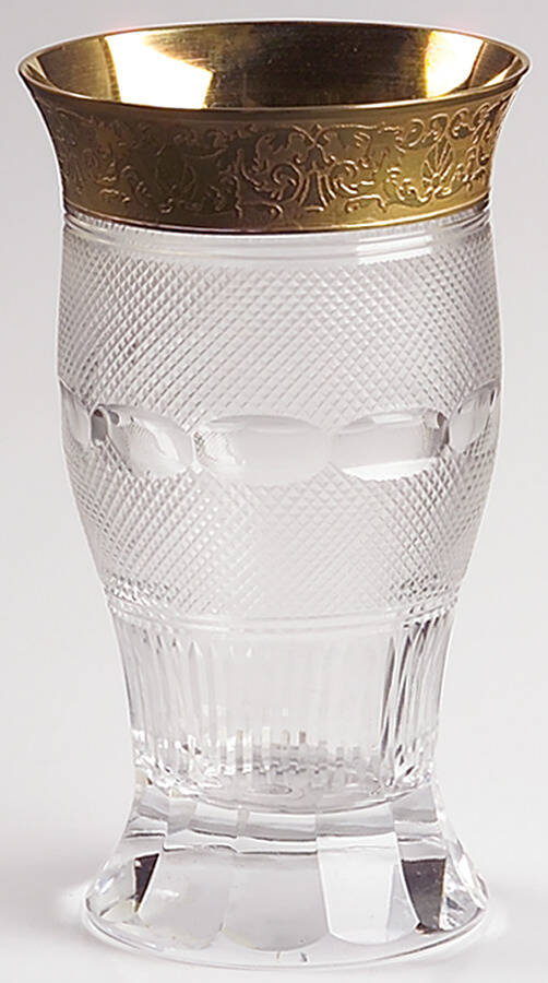 Splendid (Gold) Highball Glass by Moser-1