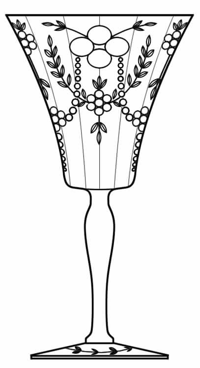 7646-2 Water Goblet by Morgantown-1